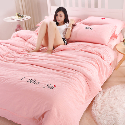 水洗棉全棉被套单件纯棉被罩1.5米2.0双人1.8m床200x230床上用品
