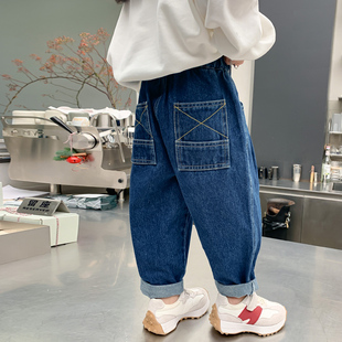 女童牛仔裤春夏款2023新款时髦洋气女宝宝外穿夏季儿童装夏装裤子