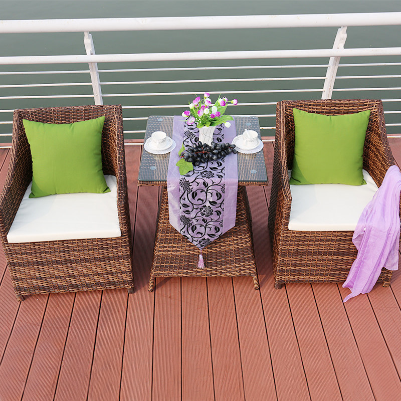 创意藤椅三件套户外家具阳台桌椅室内酒店庭院藤编防藤桌椅休闲椅,住宅家具,桌椅套件,淘宝优惠券,粉丝福利购,淘宝优惠卷