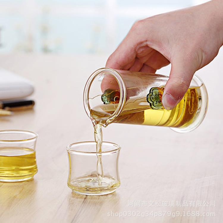泡茶壶花茶高硼硅玻璃茶壶双耳杯过滤泡花草泡茶杯功夫红茶杯