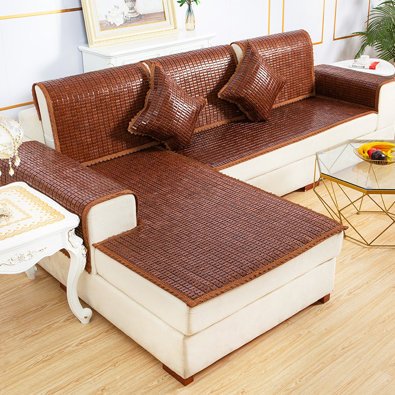 夏季沙发垫麻将凉席坐垫夏天款客厅沙发座垫防滑竹席贵妃凉垫定做