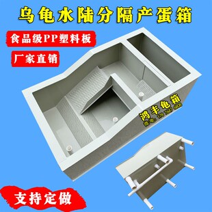 中型pp塑料板黄缘生态养殖种龟箱产蛋池半水种龟池乌龟缸支持定做