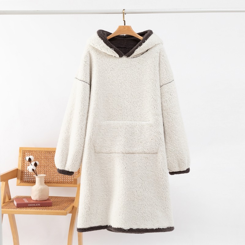 冬季珊瑚绒睡袍男款睡裙加绒加厚法兰绒冬款男士长款浴袍长袍睡衣