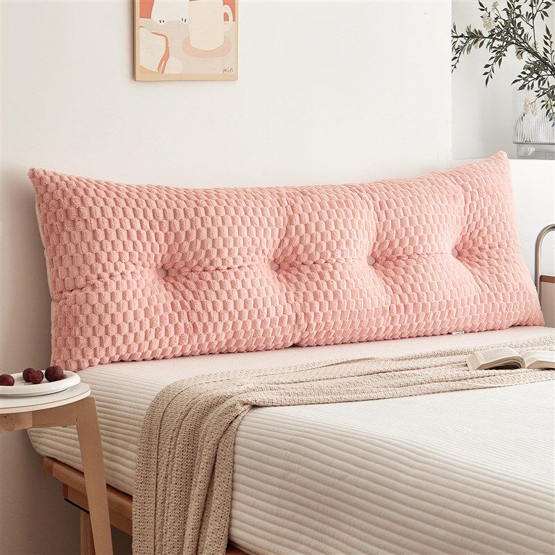 秋冬毛绒床头靠垫靠枕嘟嘟猫卧室宿舍床上护腰靠背垫沙发抱枕客厅,居家布艺,床头靠垫,淘宝优惠券,粉丝福利购,淘宝优惠卷