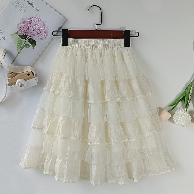 女童半身裙2024新款儿童百褶裙长款蛋糕裙夏季a字裙公主网纱裙子,童装/婴儿装/亲子装,半身裙,淘宝优惠券,粉丝福利购,淘宝优惠卷