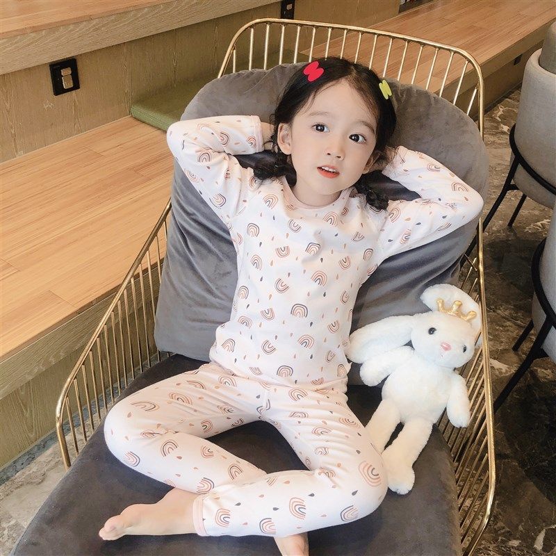 儿童保暖内衣无骨套装女童秋衣秋裤全棉无痕男童衬衣衬裤宝宝睡衣,童装/婴儿装/亲子装,内衣套装,淘宝优惠券,粉丝福利购,淘宝优惠卷