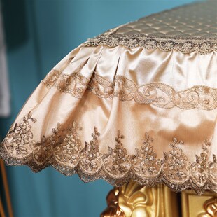 液晶电视机防尘罩55寸65寸75寸壁挂式欧式盖布蕾丝电视套2023新款