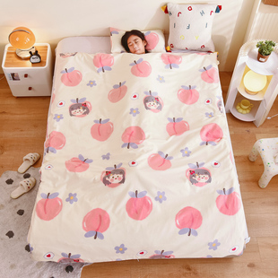 睡袋儿童四季通用中大童纯棉春秋款冬季小孩学生成人防踢被子神器