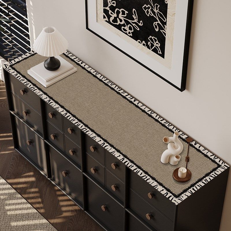 桌垫餐边柜桌布免洗防油防水法式简约茶几电视柜桌面保护垫盖布,居家布艺,桌布,淘宝优惠券,粉丝福利购,淘宝优惠卷