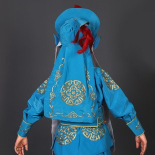 京剧儿童男兵衣戏装戏服古装舞蹈演出民族服装 儿童武生小兵龙套