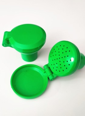 洗眼器喷头喷嘴配件绿色塑料ABS冲眼器头过滤喷头洗眼喷头出水嘴