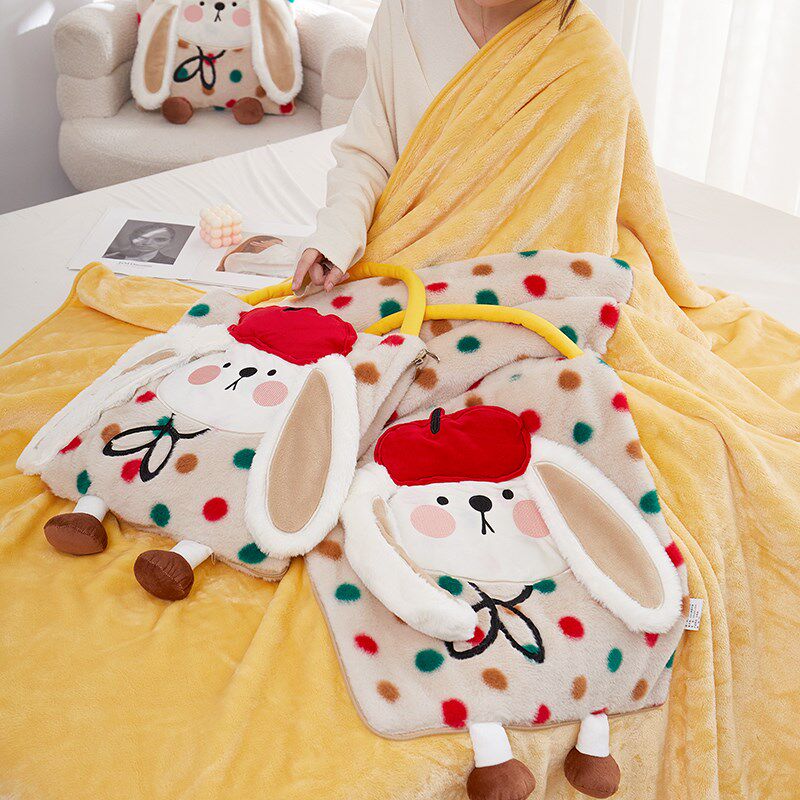 新款抱枕毯子二合一幼儿园学生午休空调毯车上午睡靠枕办公室盖被,居家布艺,抱枕被,淘宝优惠券,粉丝福利购,淘宝优惠卷