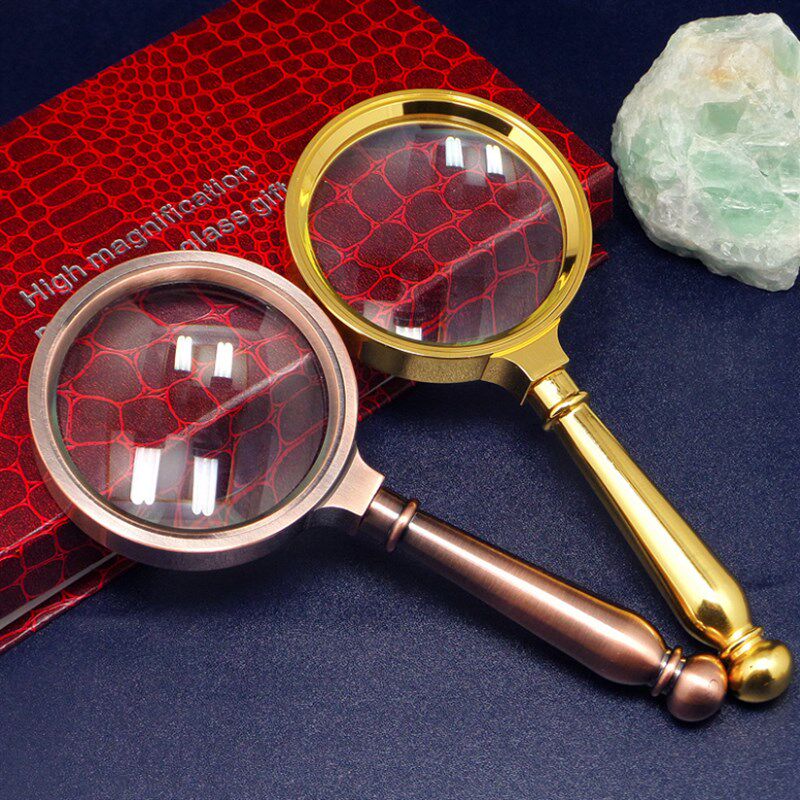 高清手持式光学放大镜10倍30倍儿童学生20倍100老年人阅读幼儿园