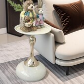 床头柜边几创意小主卧室铁艺沙发小蛮腰55cm高茶几可爱公寓迷你型