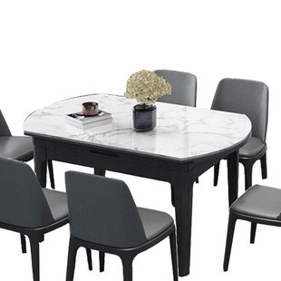 仿大理石折叠圆桌垫椭圆形桌布防烫桌垫防水防油免洗水晶板隔热垫