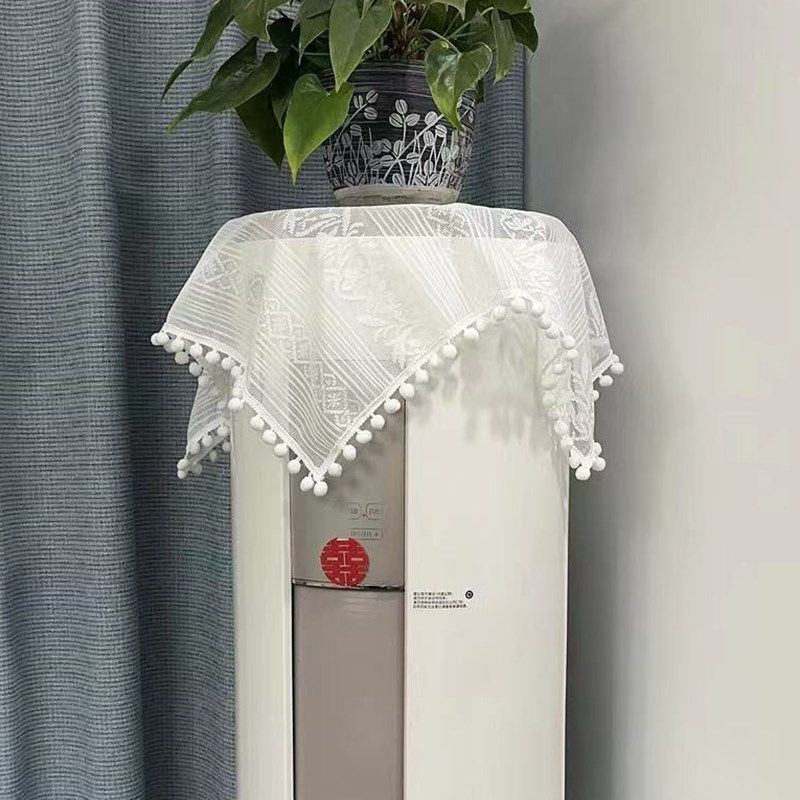 空调防尘盖布圆柱形空调柜机立式罩顶部蕾丝清新多用盖巾开机不取,居家布艺,空调罩,淘宝优惠券,粉丝福利购,淘宝优惠卷