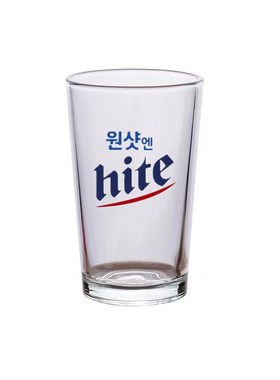 韩国烧酒啤酒杯hite韩式啤酒杯加厚直身玻璃杯可定制LOGO