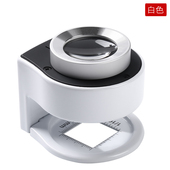 太阳火USB充电高清60倍检查布料经纬向照布镜带刻度尺放大镜紫光l