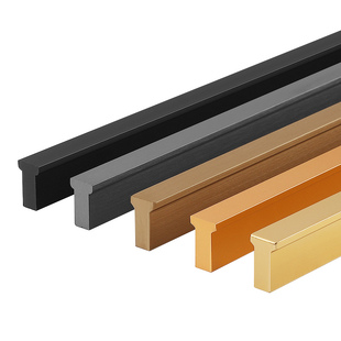 一门到顶衣柜拉手加长通顶门把手柜子大衣柜t型柜门通体长拉手