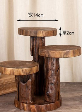 泰国手工实木制作多功能多肉置物架子泰式风格木质桌面装饰摆件