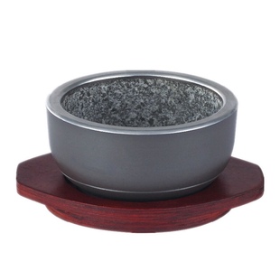 位上石锅迷你石碗韩式石头碗抗裂石锅铝合金石碗拌饭酱汤石锅商用