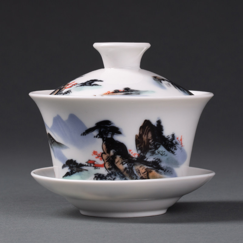 大号三才盖碗茶杯陶瓷家用办公室单个青花泡茶碗白瓷功夫茶具配件,餐饮具,盖碗,淘宝优惠券,粉丝福利购,淘宝优惠卷