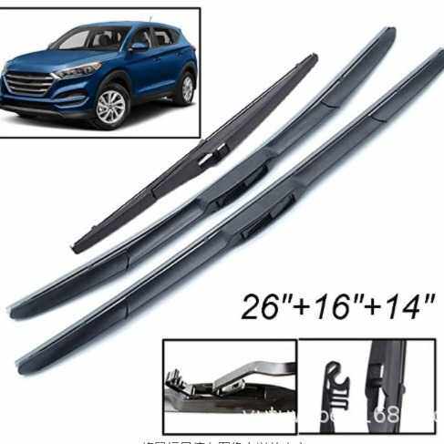 适用现代途胜Tucson TL MK3前后窗档风玻璃雨刮器雨刷片2017-2020