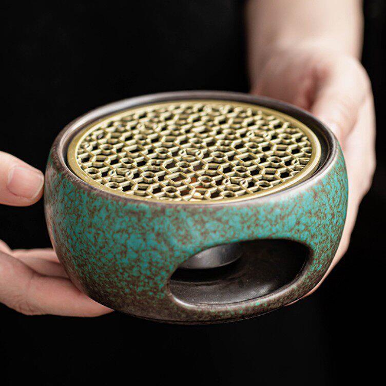 皇家茶庄 复古蜡烛温茶炉暖茶器底座公杯茶台加热茶具配件
