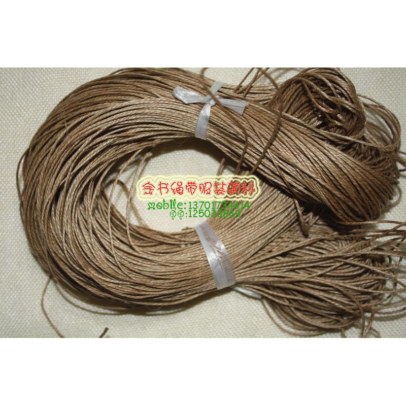 1.5mm挂肉绳三股上蜡麻线扎口绳烘焙麻蜡绳手工装订蜡麻绳195米