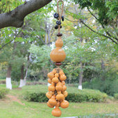 天然小葫芦手捻挂件文玩摆件客厅玄关装 饰手把件墙壁吊饰招财门饰