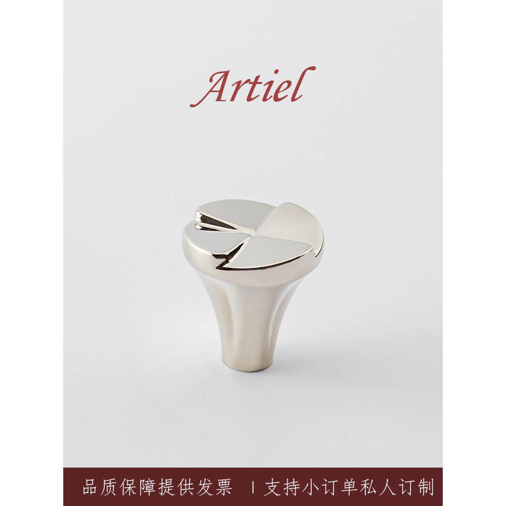Artiel战争之吻钛银法国衣柜柜门抽屉把手中世纪风格把手