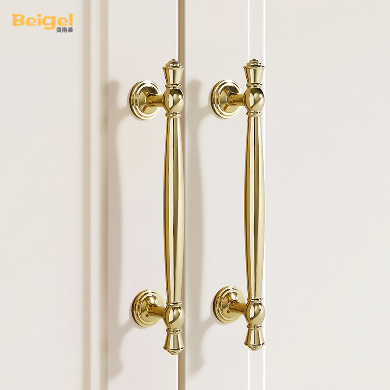 金色拉手亮金色法式柜门拉手衣柜柜子门拉手黄铜把手衣橱门柜拉手,基础建材,小拉手,淘宝优惠券,粉丝福利购,淘宝优惠卷