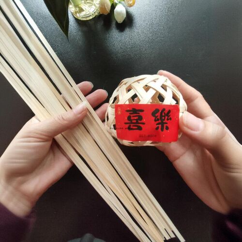 竹片竹篾条竹编DIY材料包竹编灯笼竹条竹制品DIY创意手工学生竹编