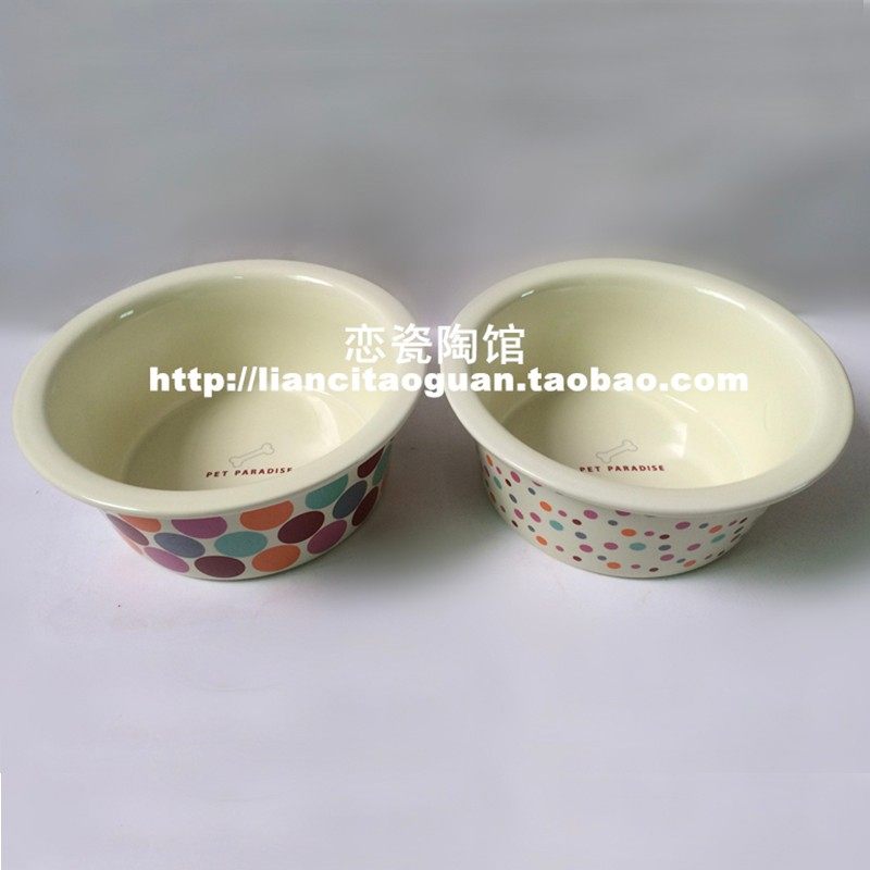 陶瓷出口宠物食具猫碗狗碗大小码猫盆狗盆加菲陶瓷碗狗猫饮水碗器,宠物/宠物食品及用品,猫狗碗/慢食碗,淘宝优惠券,粉丝福利购,淘宝优惠卷