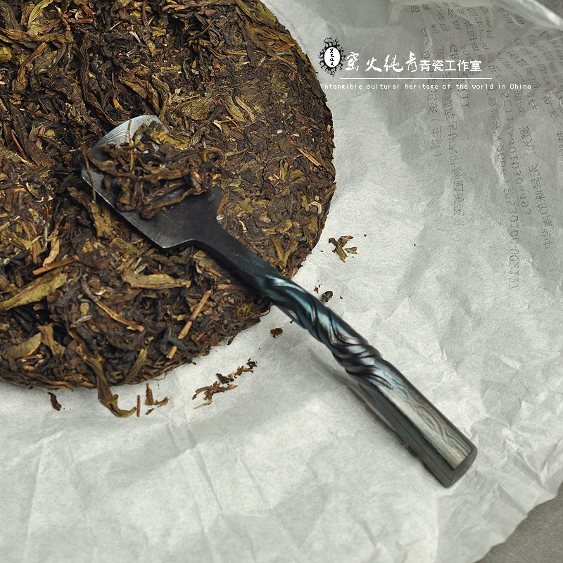 龙泉手工锻打茶勺茶铲金属茶叶勺茶匙茶则茶道六君子功夫茶具工具