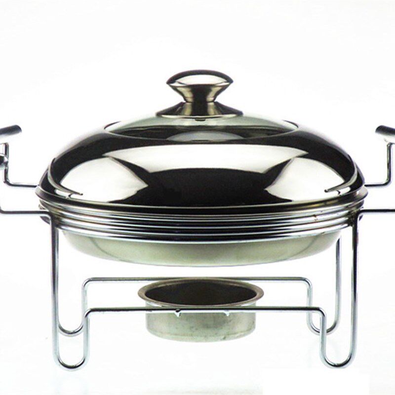 加厚不锈钢小火锅干锅锅仔家用固体液体酒精炉宿舍酒店自助干锅炉