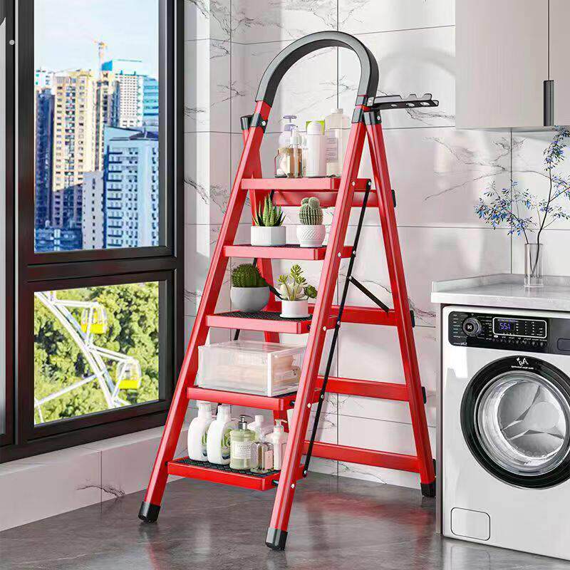 家用梯子折叠伸缩多功能加厚室内人字梯可携式家庭楼梯爬梯工程梯