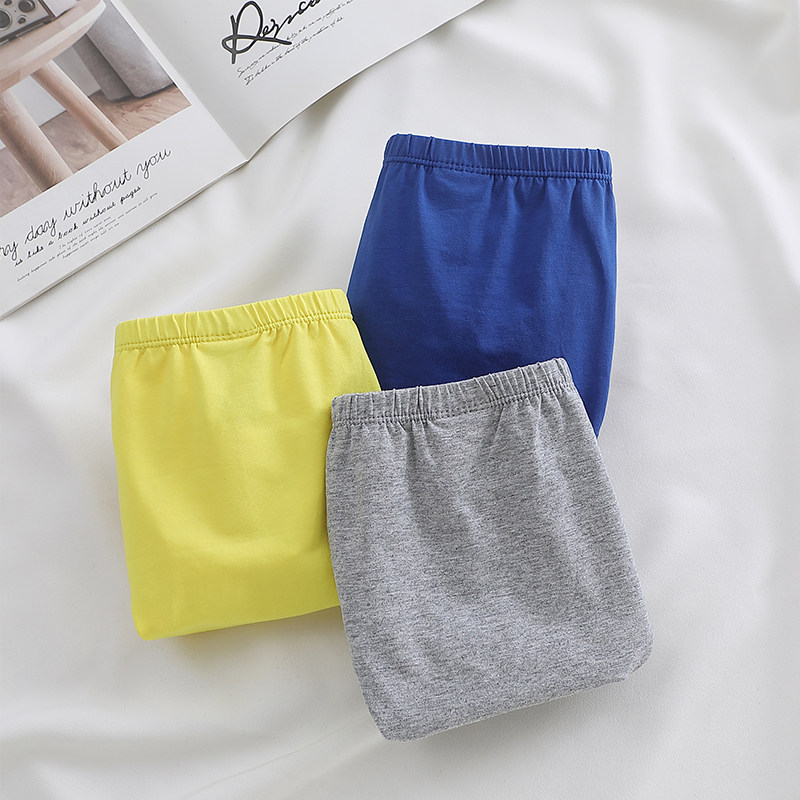 男士内裤三角裤纯棉男生全棉透气简约白色裤头夏季薄款低腰潮底裤