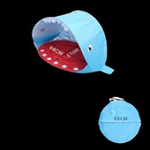 海边折叠帐篷儿童水池沙滩挖沙玩水帐篷单双人露营遮阳便携游戏屋