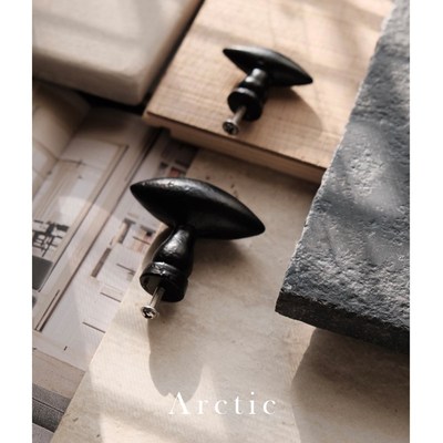 Atelier Arctic  复古黑色柜门拉手极简抽屉衣柜把手vincent拉手