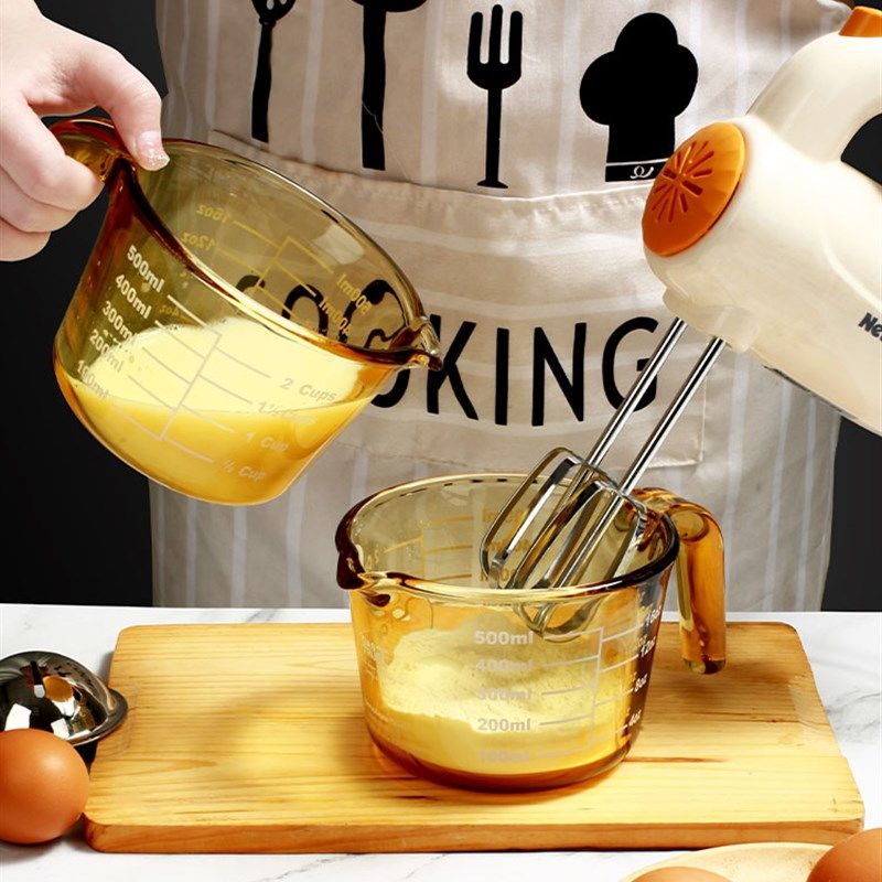 耐高温玻璃量杯带刻度食品级烘焙微波炉加热家用早餐打蛋牛奶杯子,厨房/烹饪用具,杯子,淘宝优惠券,粉丝福利购,淘宝优惠卷