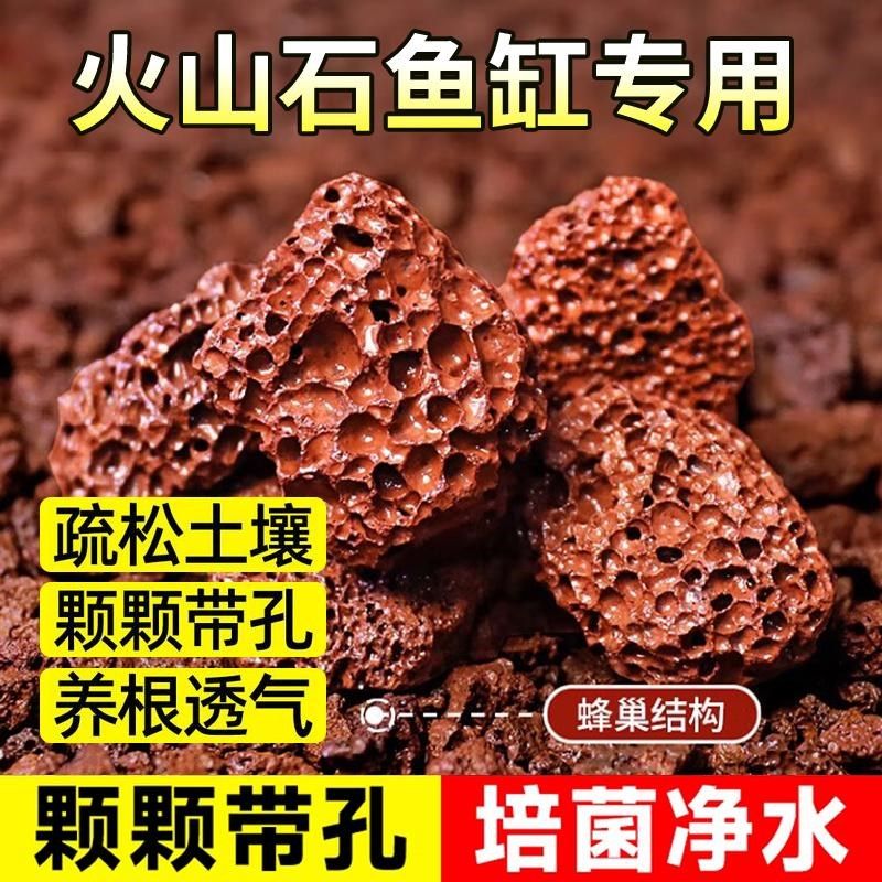 火山石天然鱼缸水族造景装饰石头古法养鱼滤材专用砂石底沙水草泥,宠物/宠物食品及用品,造景/装饰,淘宝优惠券,粉丝福利购,淘宝优惠卷