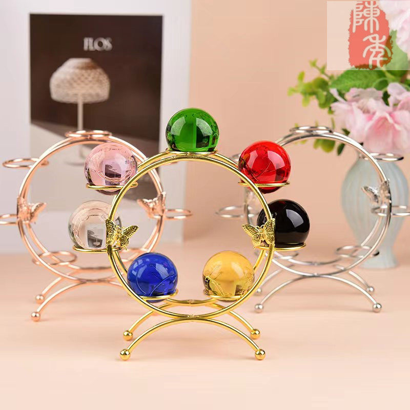 新款金色银色天然水晶球底座底托球座子金属电镀支架工艺品礼品,家居饰品,桌面摆件,淘宝优惠券,粉丝福利购,淘宝优惠卷