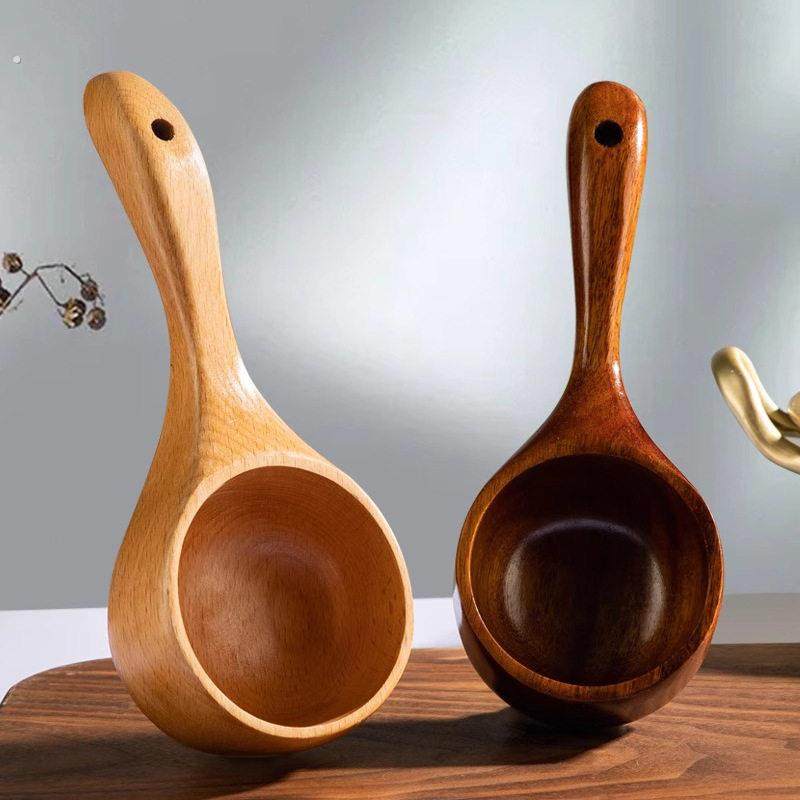 网红吃播勺创意餐具特大吃饭木勺实木干饭勺嗦粉勺日式水勺小,餐饮具,调羹/饭勺,淘宝优惠券,粉丝福利购,淘宝优惠卷