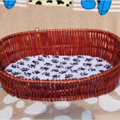 藤编狗窝宠物窝冬季 通用可拆洗 柳编狗屋猫窝狗帐篷泰迪窝产房四季