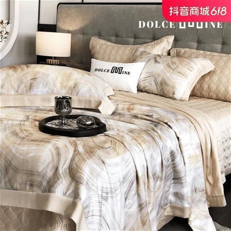 桑蚕丝夏被床盖珐琅彩/超细旦冷凝天丝夏被床盖四件,床上用品,化纤被,淘宝优惠券,粉丝福利购,淘宝优惠卷