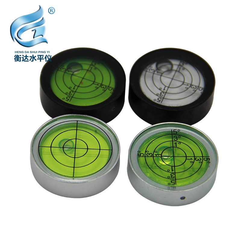 水平泡珠高精度圆柱小水泡水平尺配件方形气泡小型迷你十字水准泡