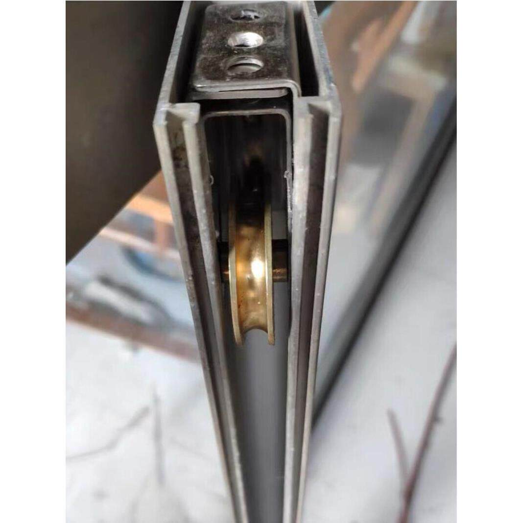门窗滑轮铝合金门窗老式90型滑轮滚轮老式推拉窗脚轮滚轮子铜轮
