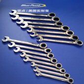 蓝点公制单向梅开两用快速棘轮扳手快扳飞扳EVA工具托套装 组套