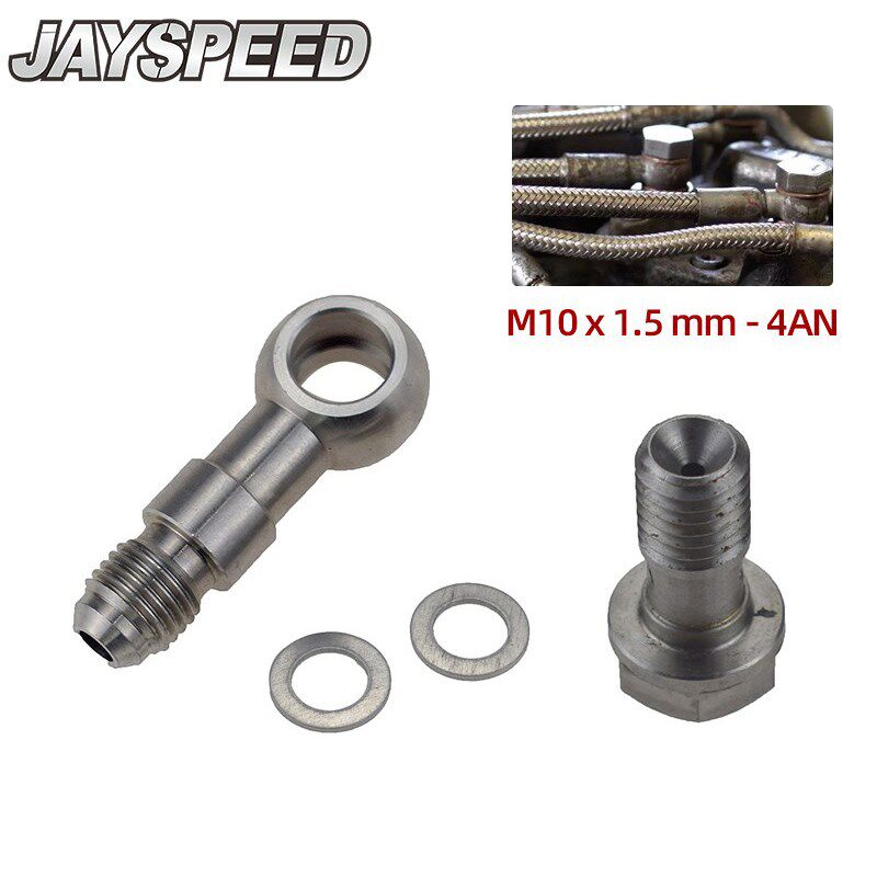 改装适用于斯巴鲁鱼眼TD04L空心供油螺丝M10x1.5mm转An4banjo接头